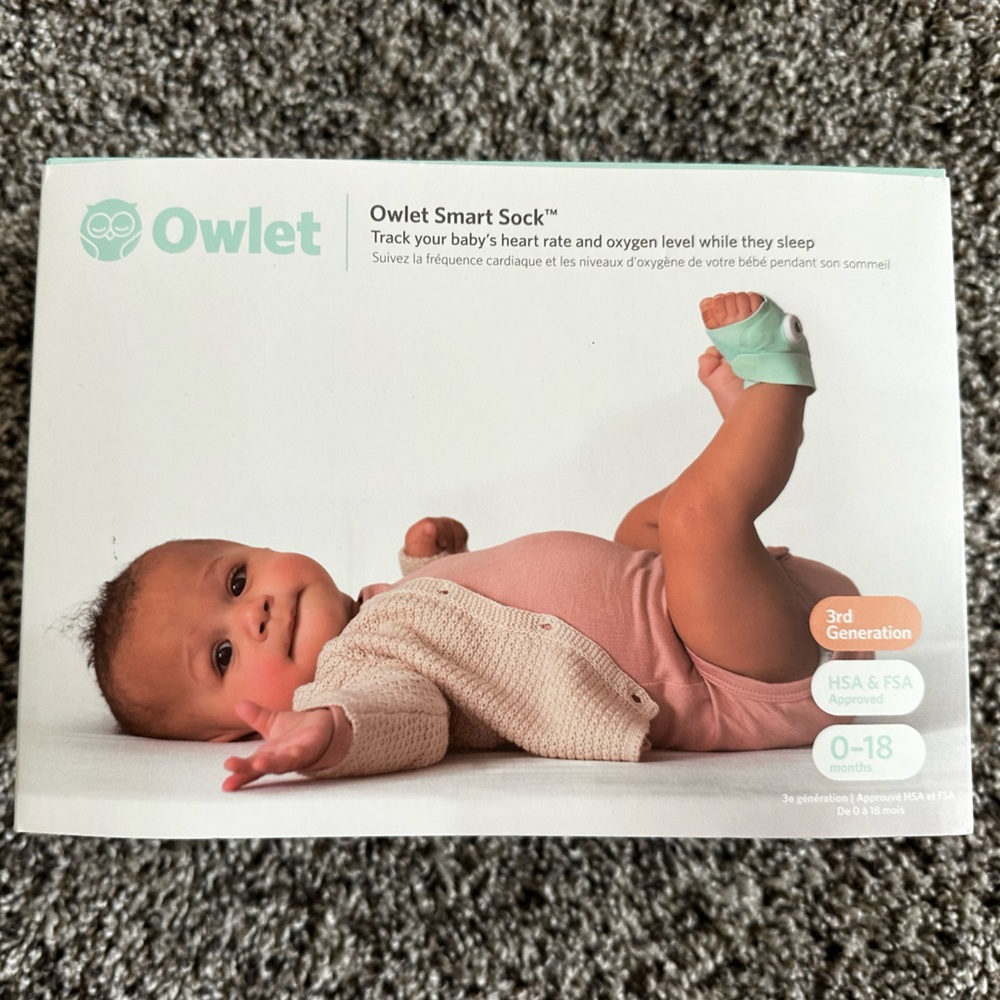 NWOT Owlet Sock